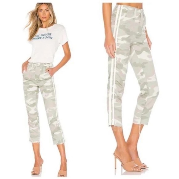 MOTHER Pants - 💙 Mother The Shaker Chop Crop Fray Desert Print
